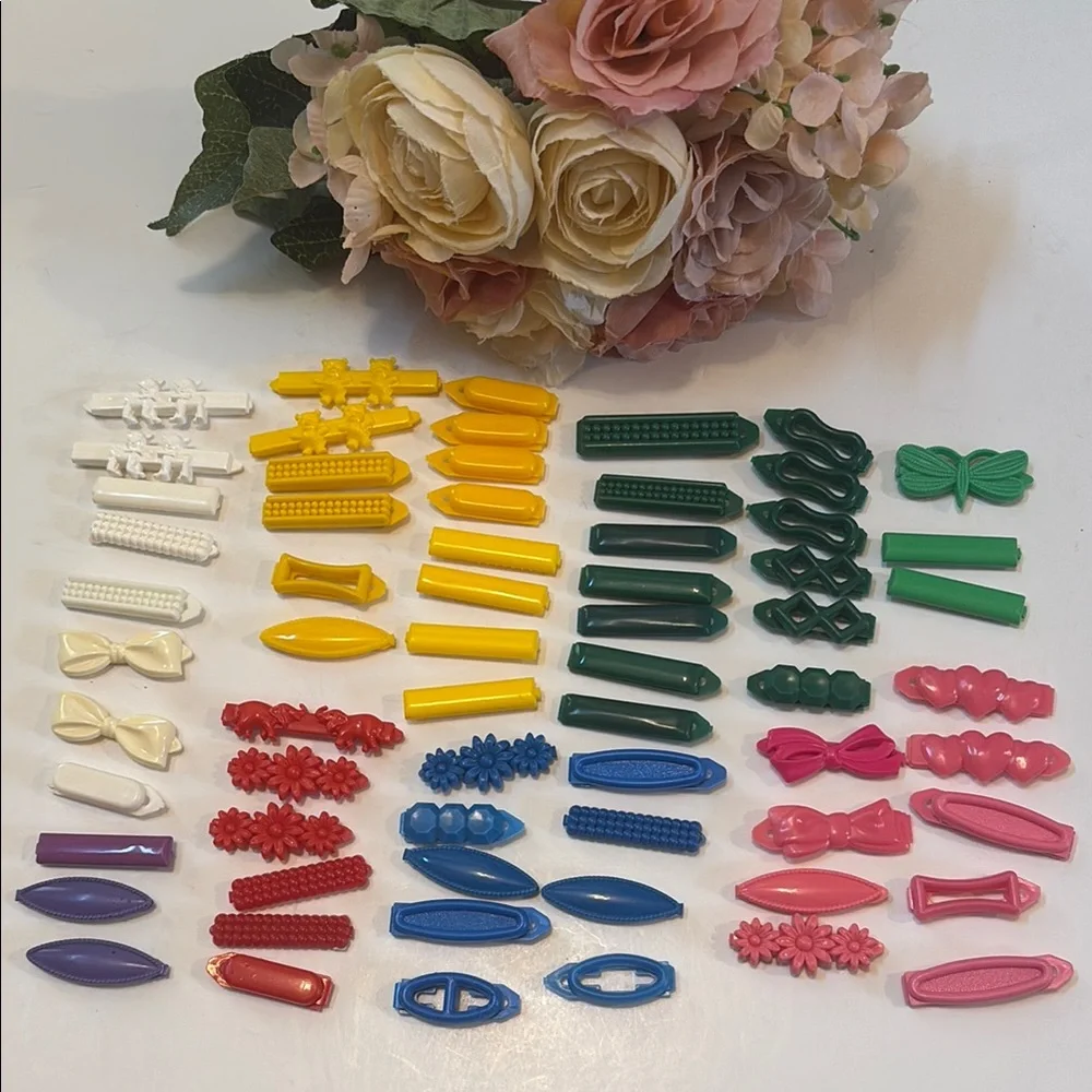 GOODY Vintage Snap-Tight Kiddie Barrettes 1980s Vintage Plastic barrettes